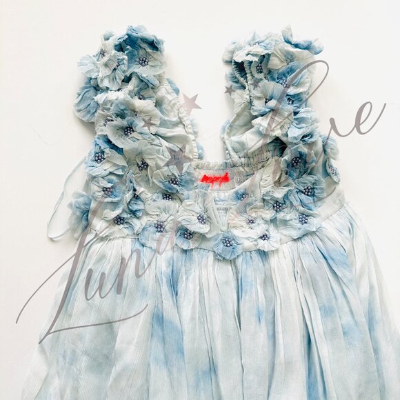 FREE PEOPLE Mango Mambo Maxi Dress In Blue (size XS) NWT - Picture 5 of 14